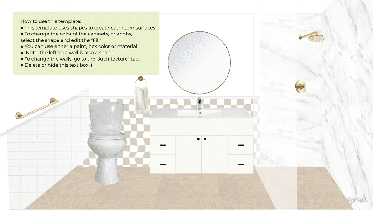 Guest Bathroom designed by Jill Solow