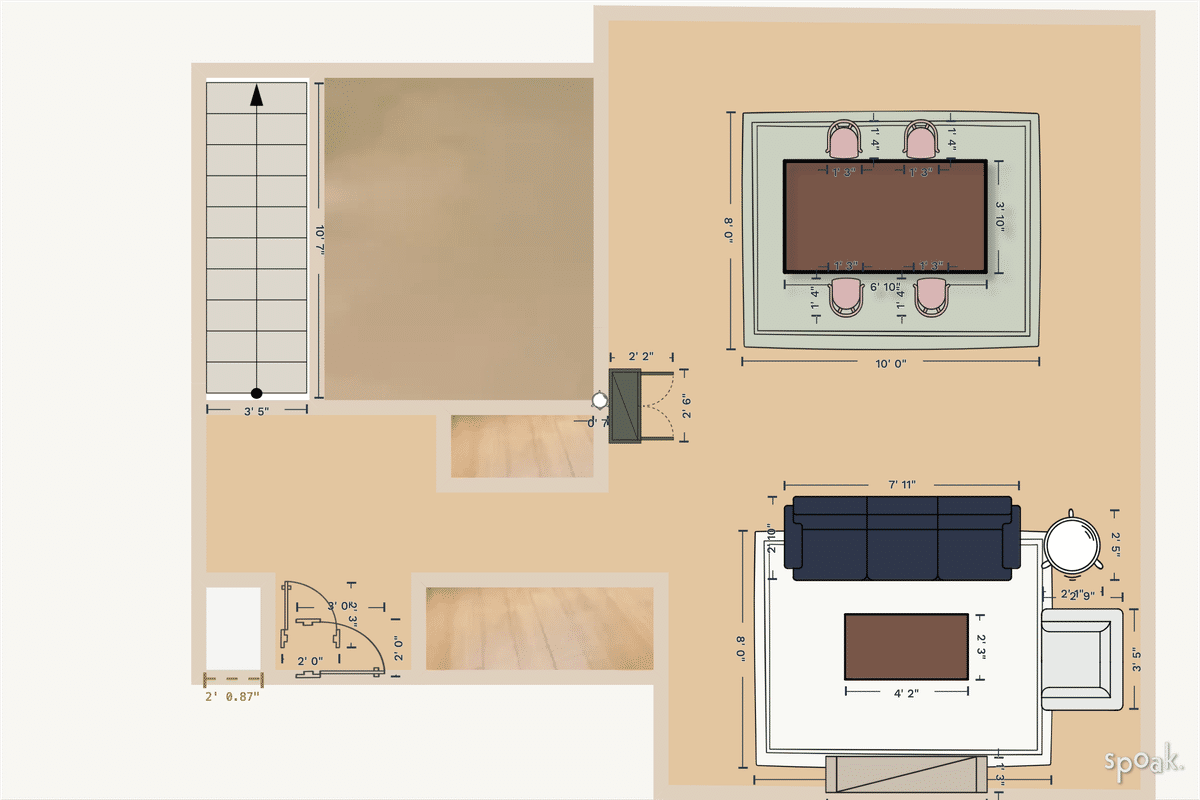 Family Room Plan designed by Mary Lou Ponsetto