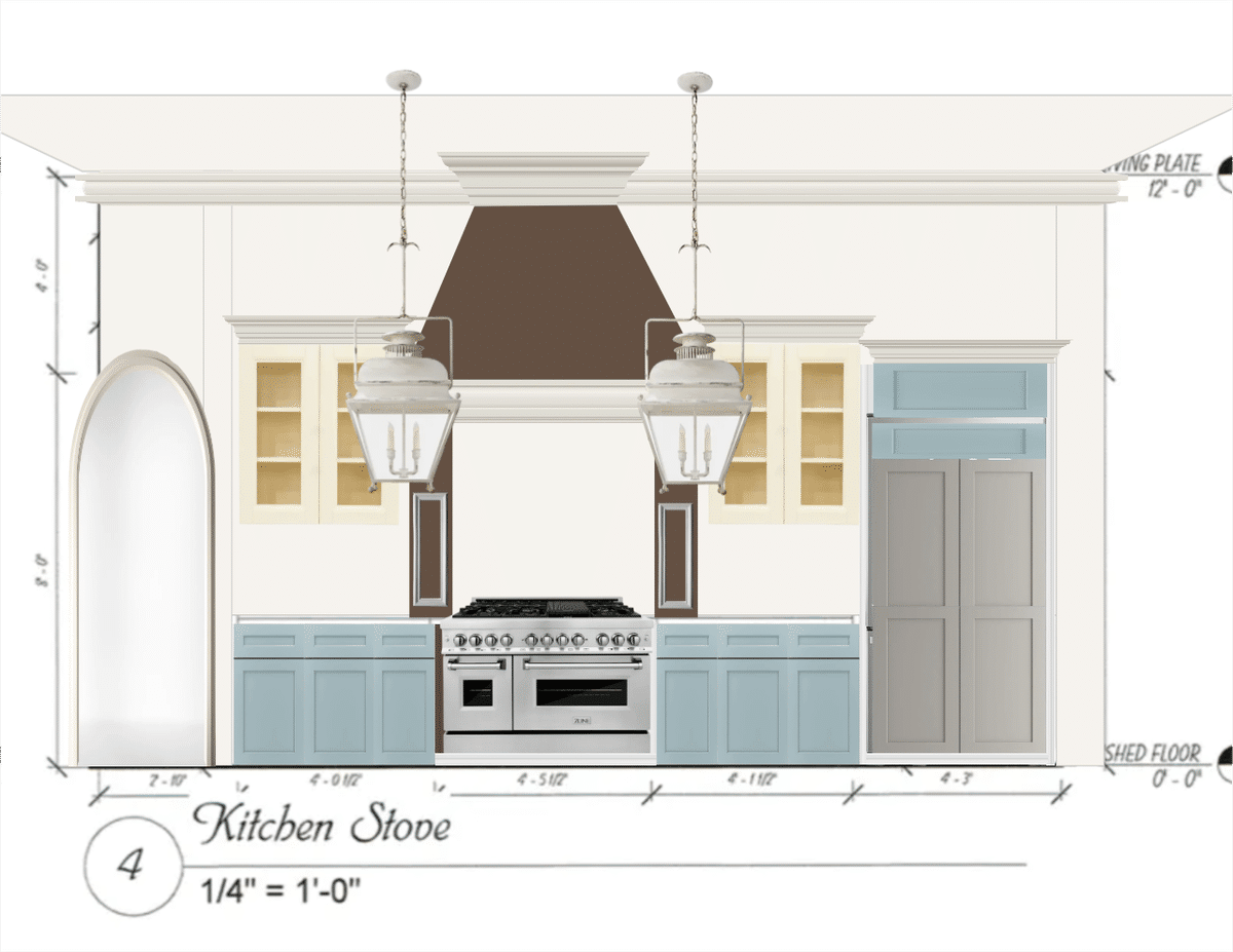 Kitchen designed by Lauren Meadows