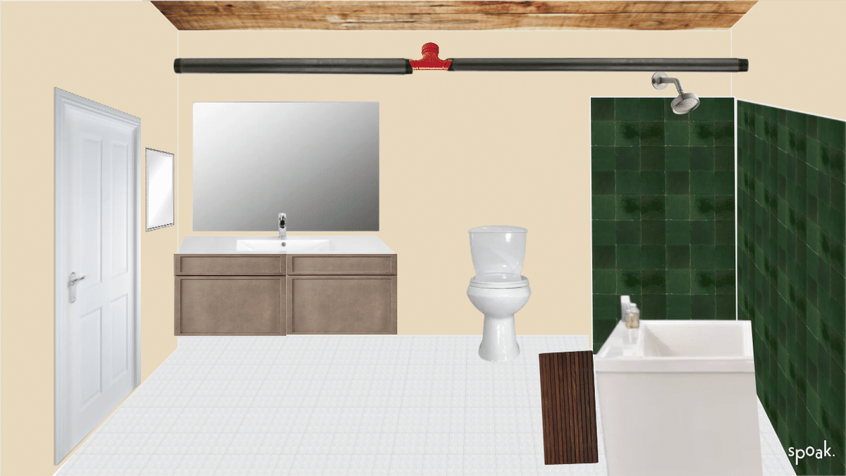 Primary Bathroom designed by Leanna Pineds