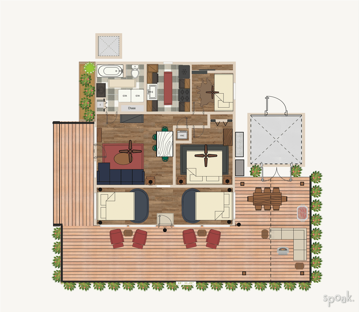 Single Story House Plan designed by Devin Goldsmith