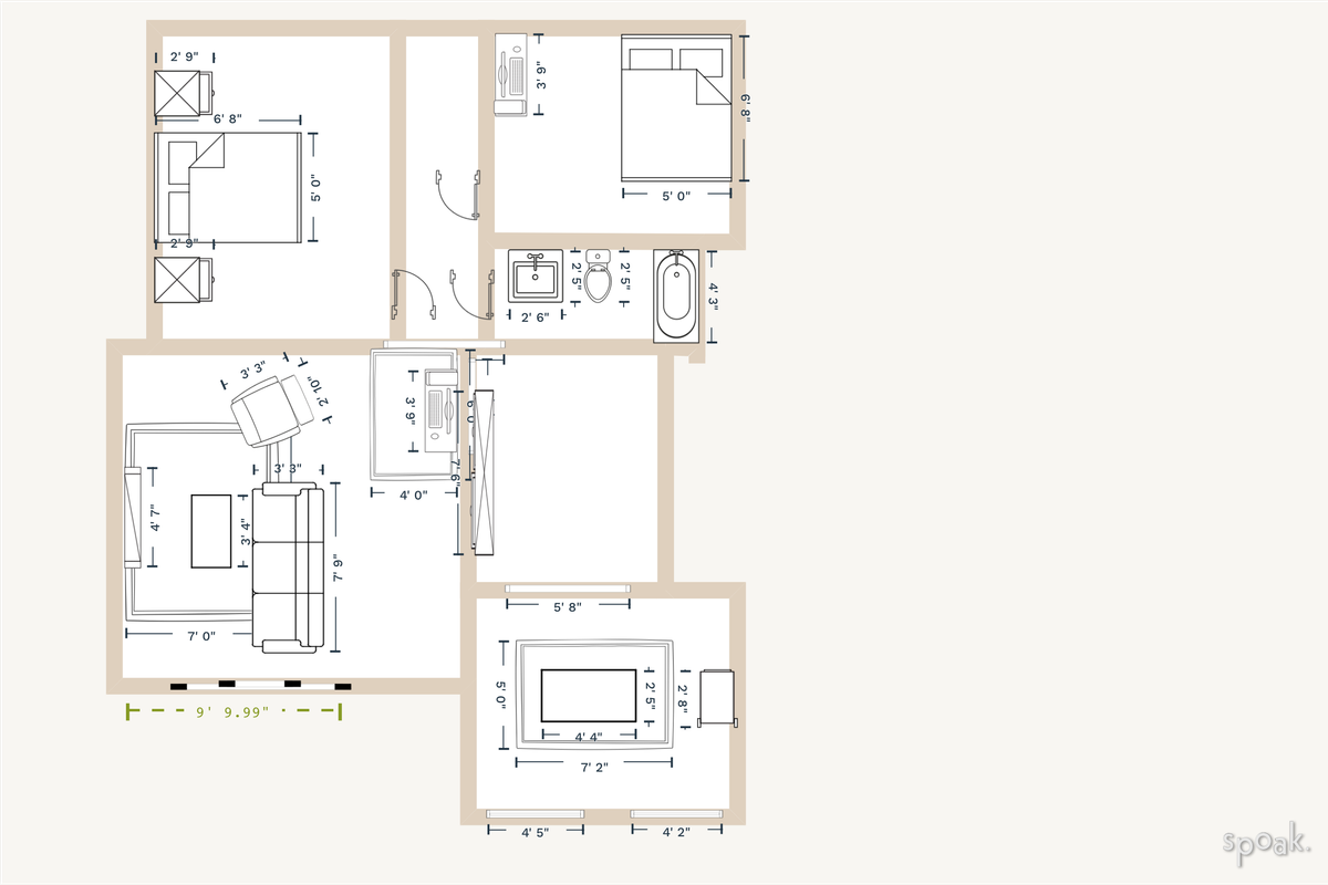 Apartment Plan designed by Heather Swadley