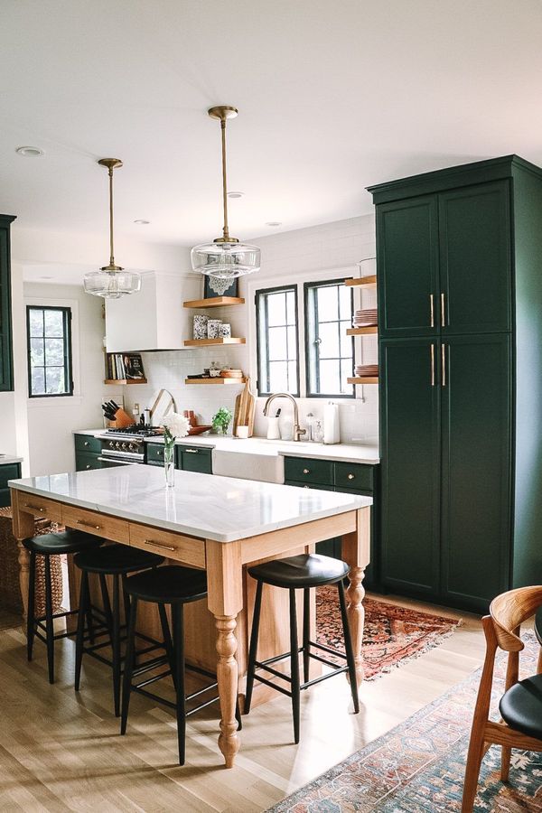 kitchen island designed by Maddie Kwiatkowski