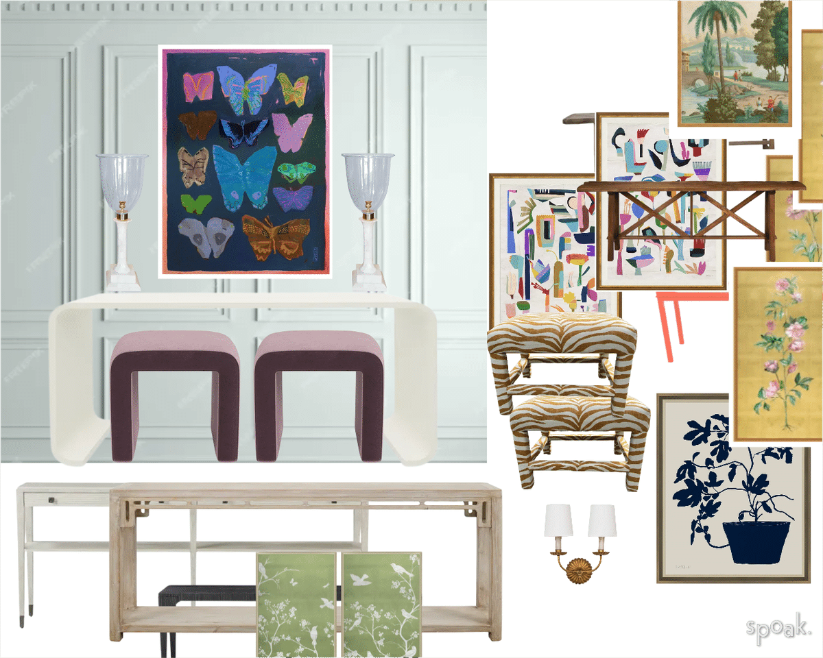 Living Room Mood Board designed by Lindsey Beatty