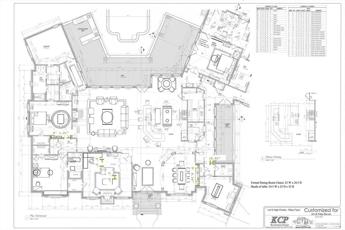 Kitchen + Living Room Floor Plan designed by Lauren Meadows