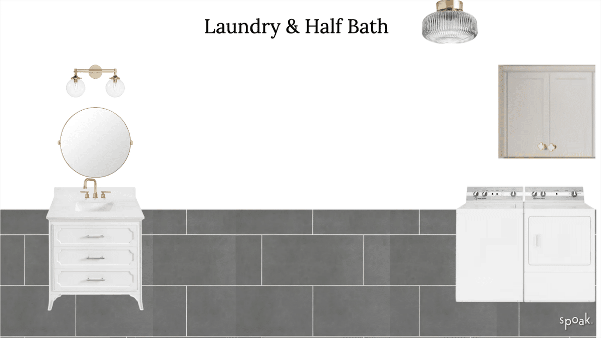 Laundry and Half Bath designed by Courtney Bassett