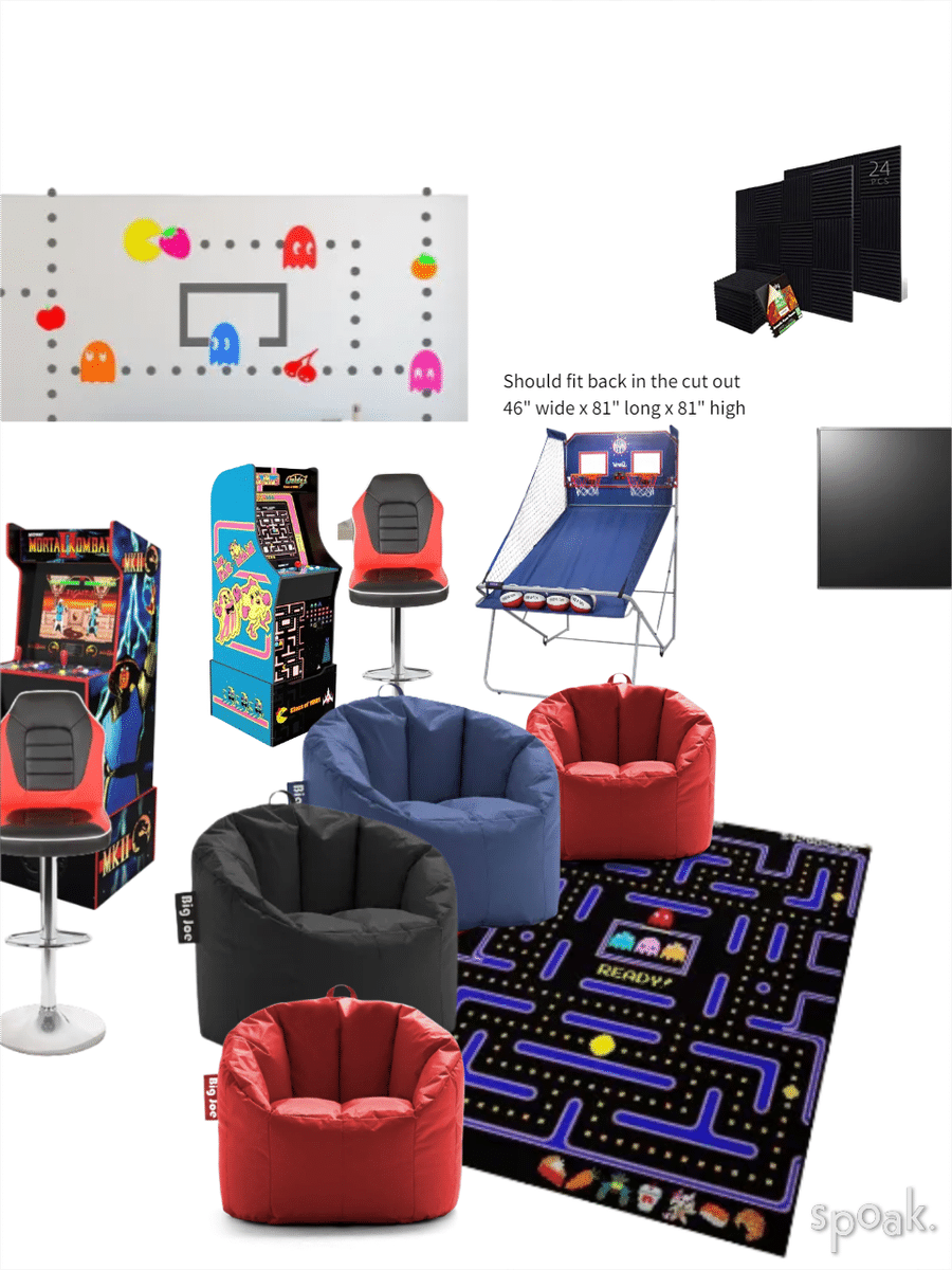 Gameroom designed by Christina Miller