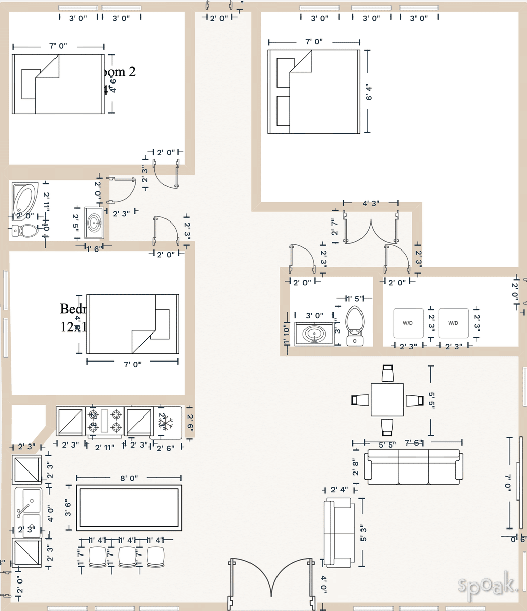 Single Story House Plan designed by Jennifer Garcia