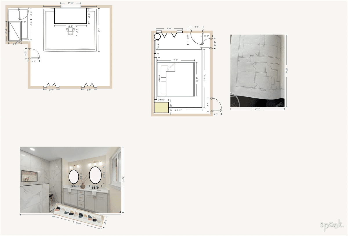 Craft Room Floor Plan designed by Kaitlyn Bruce