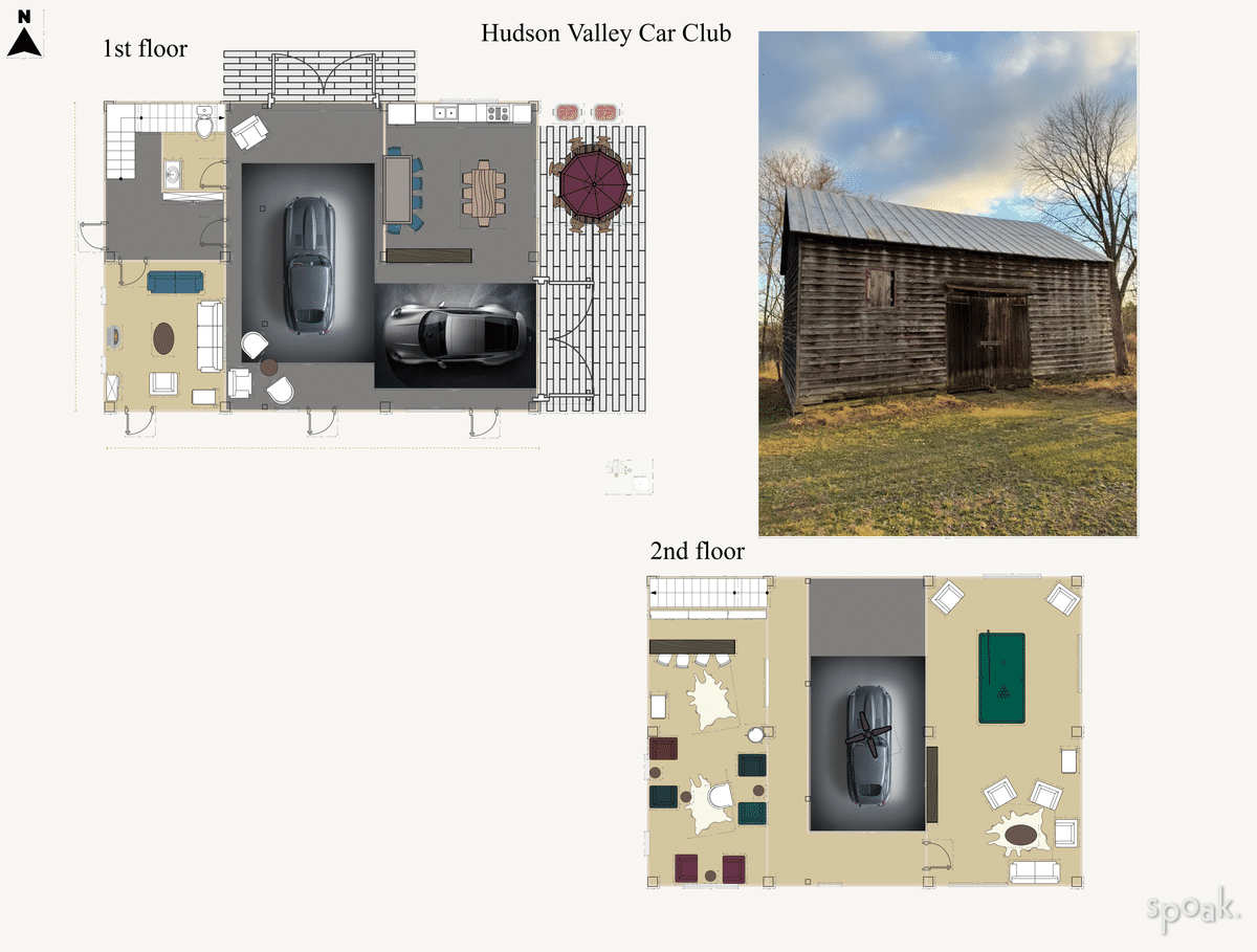 Two Story House Floor Plan designed by Emma Harding