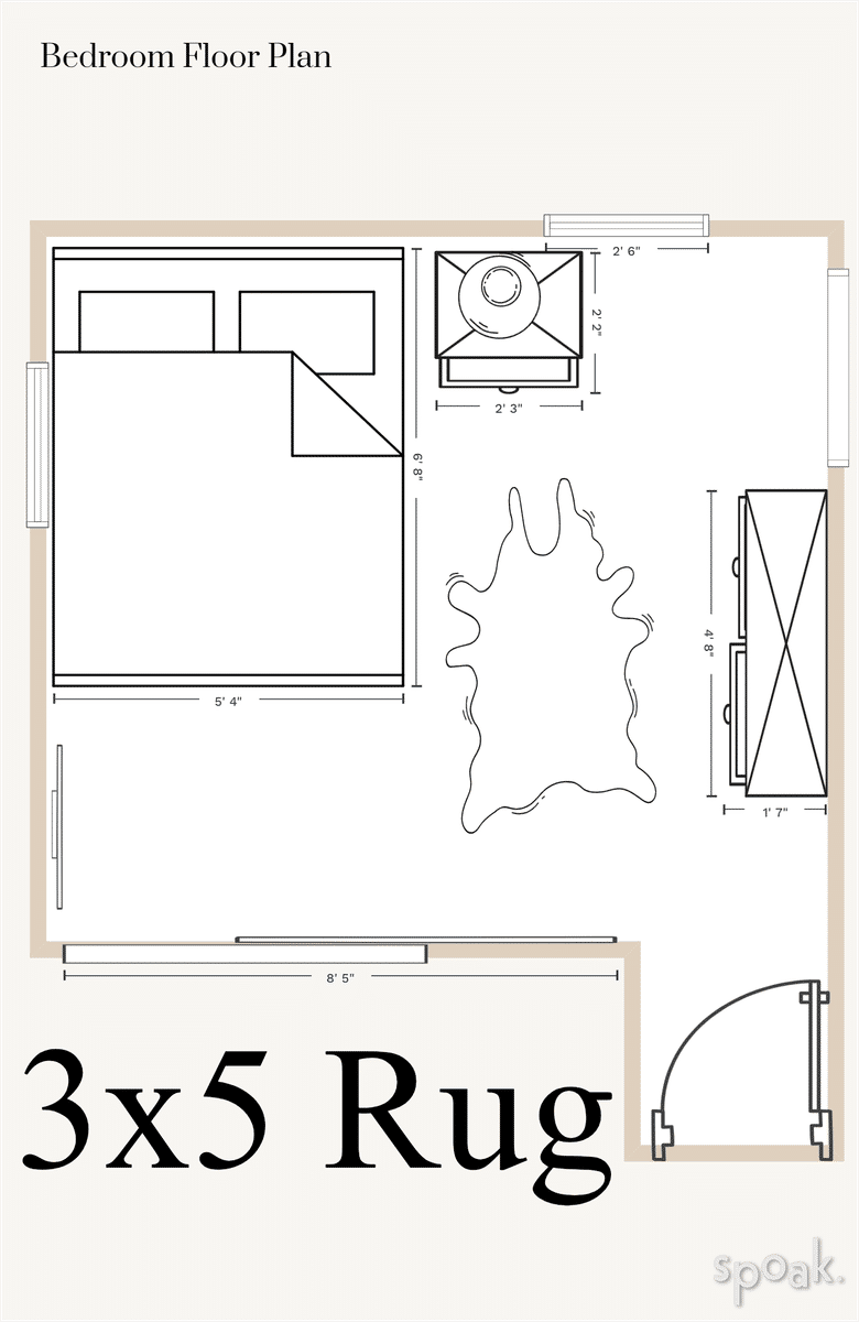 Bedroom Floor Plan designed by Joy Montgomery - Sandy Schargel Interiors