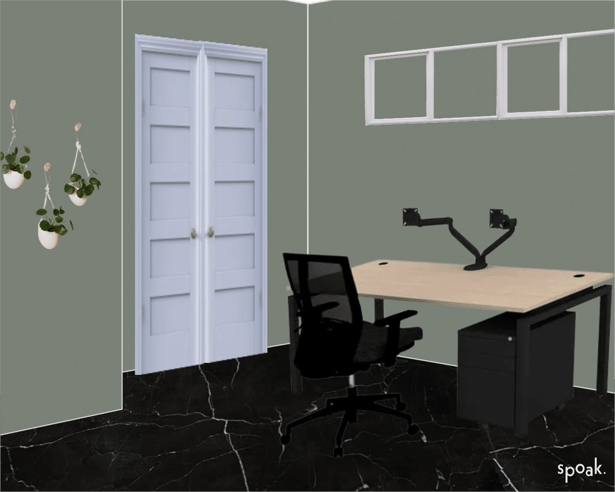 Office #2 designed by Marcie Kazanowski