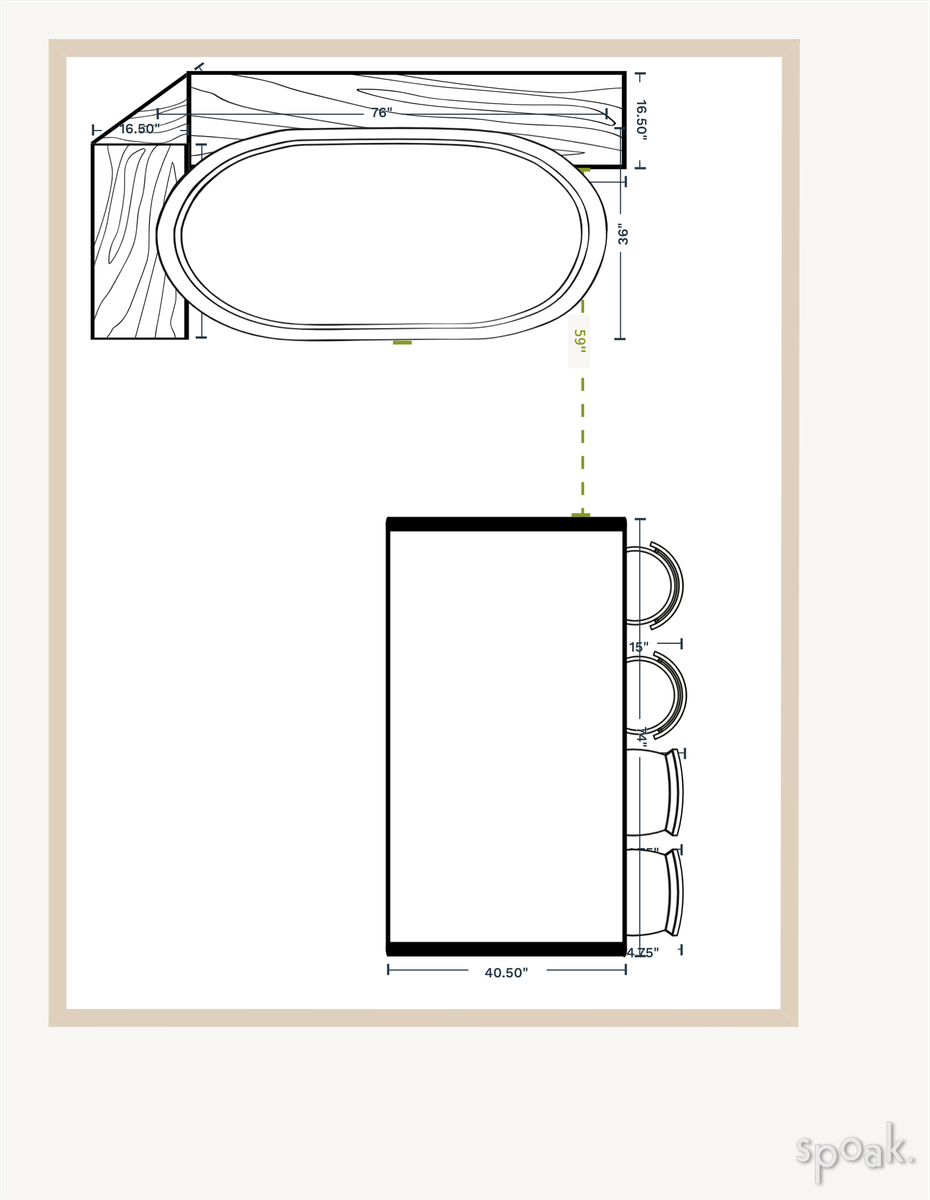Medium Kitchen Layout designed by Averyl Yaco