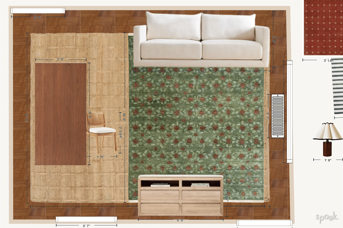 Living Room Layout designed by Emma Schmidt