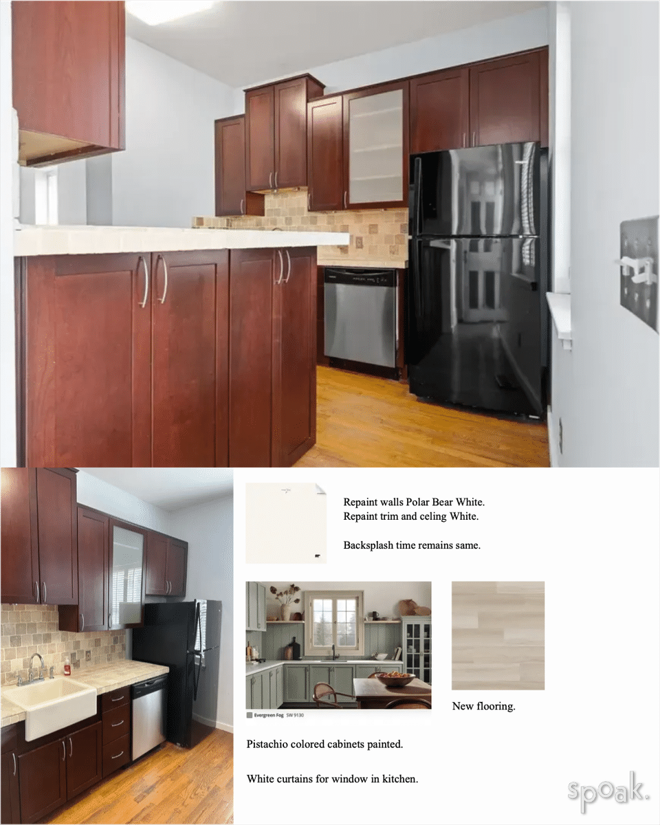 Kitchen Mood Board designed by Inayah McMillan