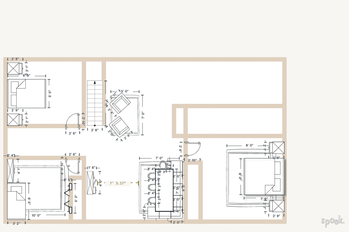 Three Bedroom House Plan designed by NATALIE Lowrey