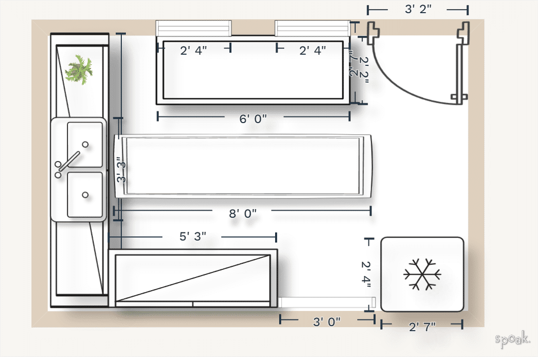 Medium Kitchen Plan designed by Ayla Howard