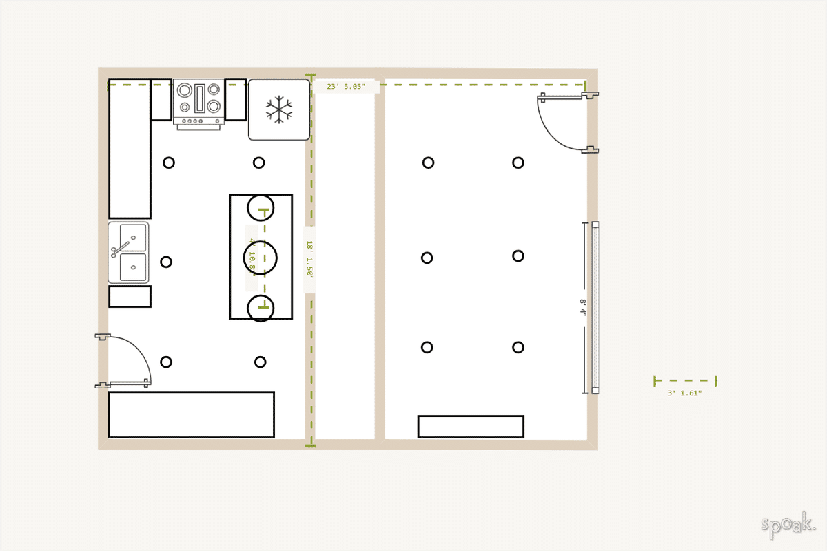 Kitchen Plan designed by Andrea Johnson