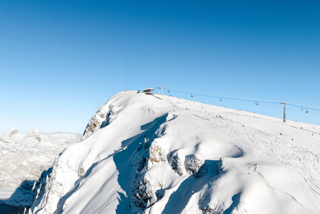 CTA Ski the Grand Chamossaire in the Morning After Fresh Snow