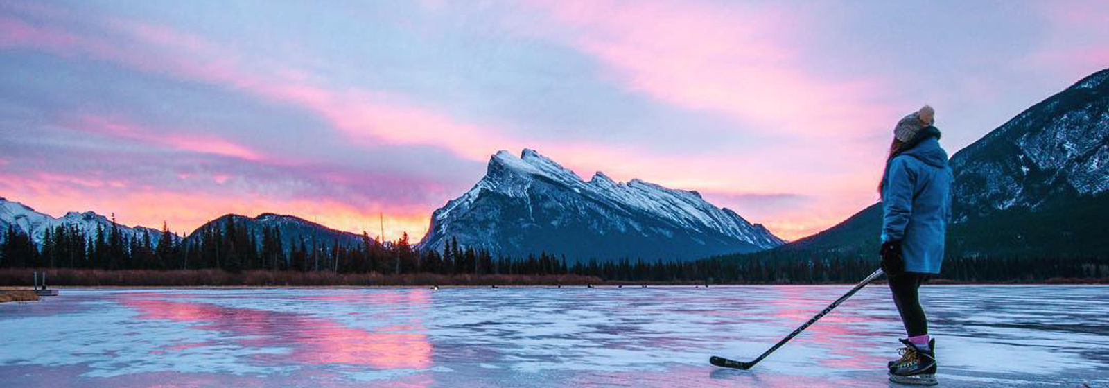 Sunrise Skate at Vermillion Lakes