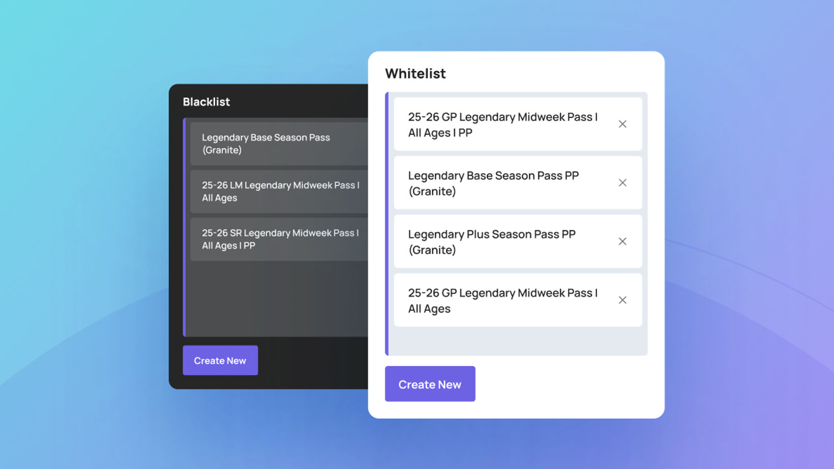 Whitelist Blacklist Product Filtering(inntopia) Entrie (1)
