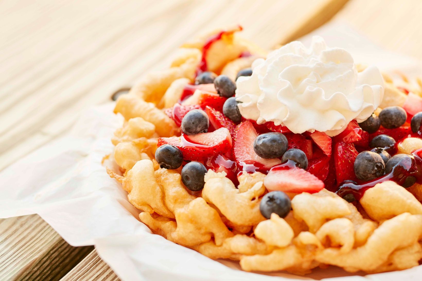 Berry Blitz Funnel Cake