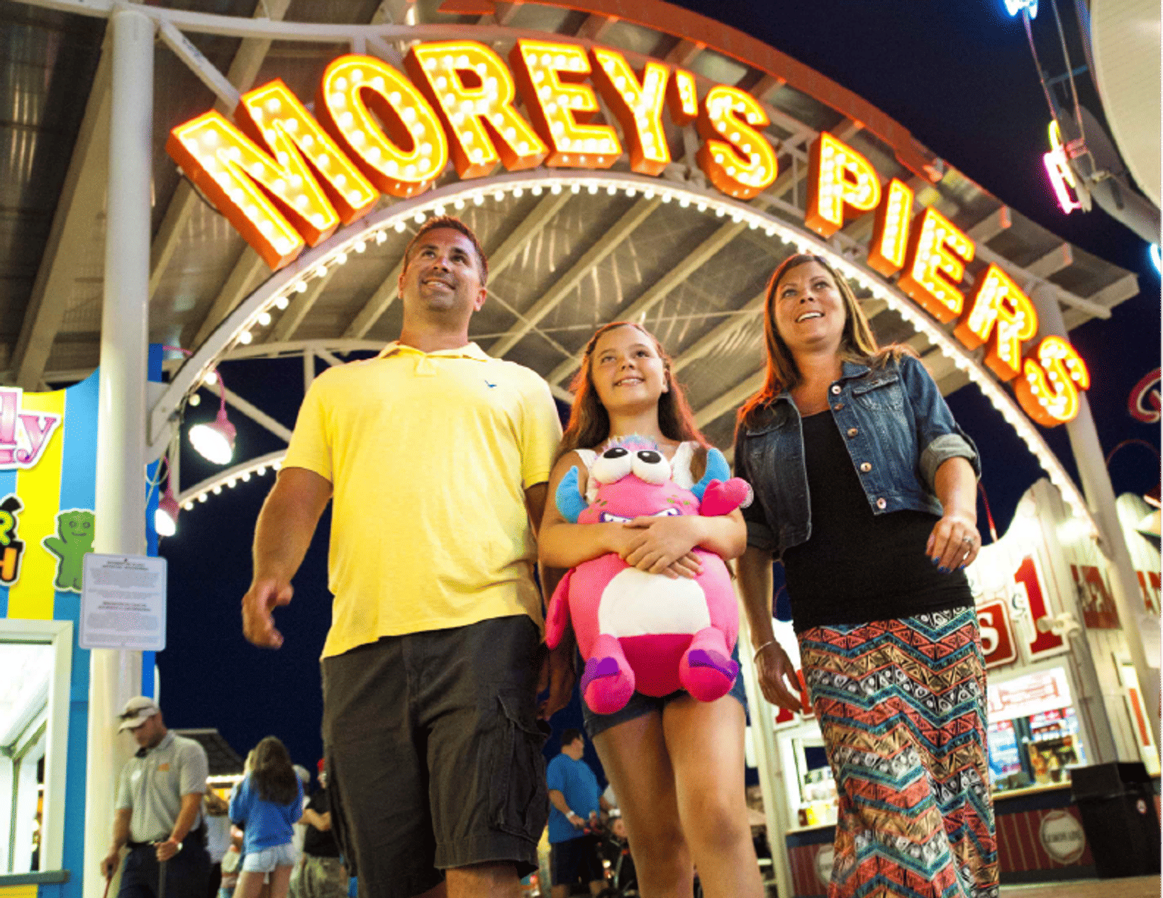 Family Leaving Pier