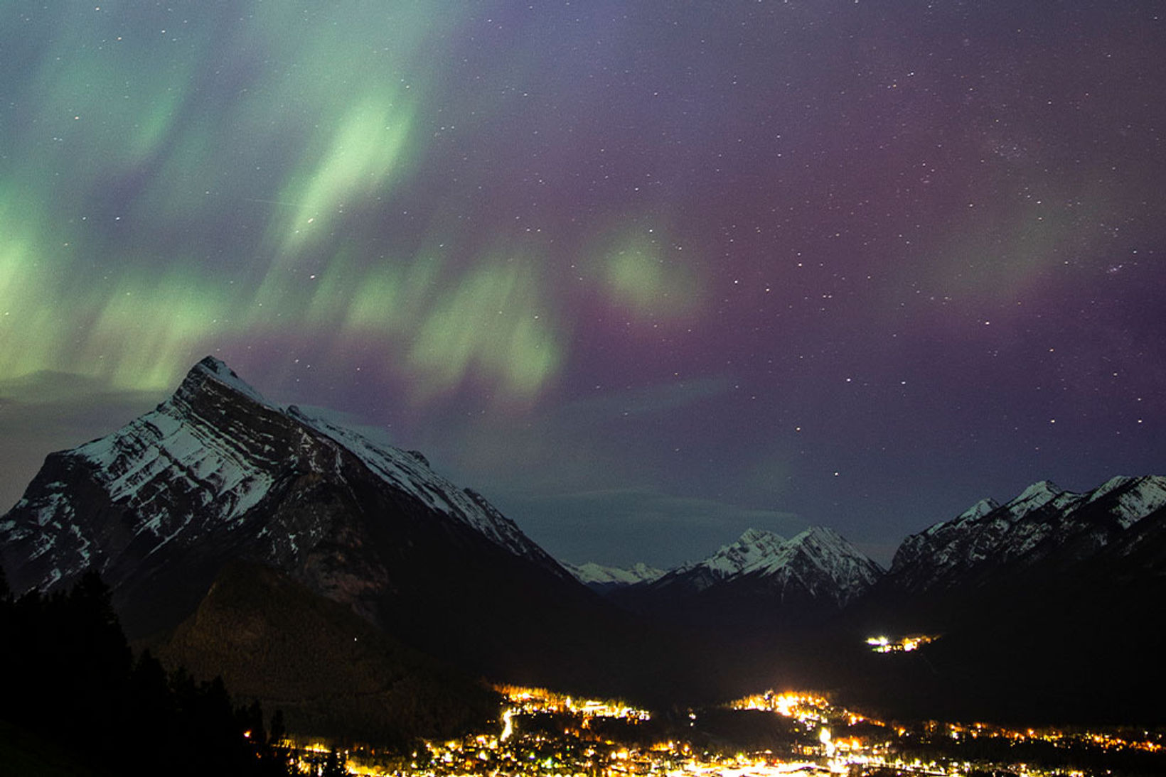 Mt Norquay Lookout Northern Lights Nick Hase24