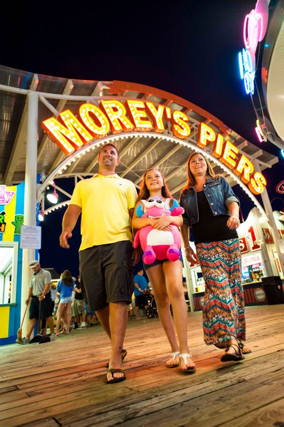 Family Leaving Pier