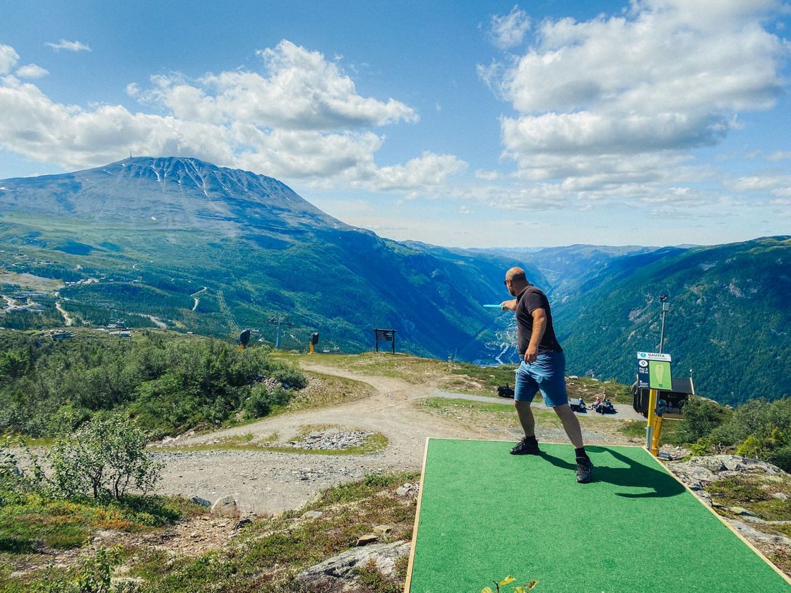 Diskgolf Fjellbane Sommer Samuel