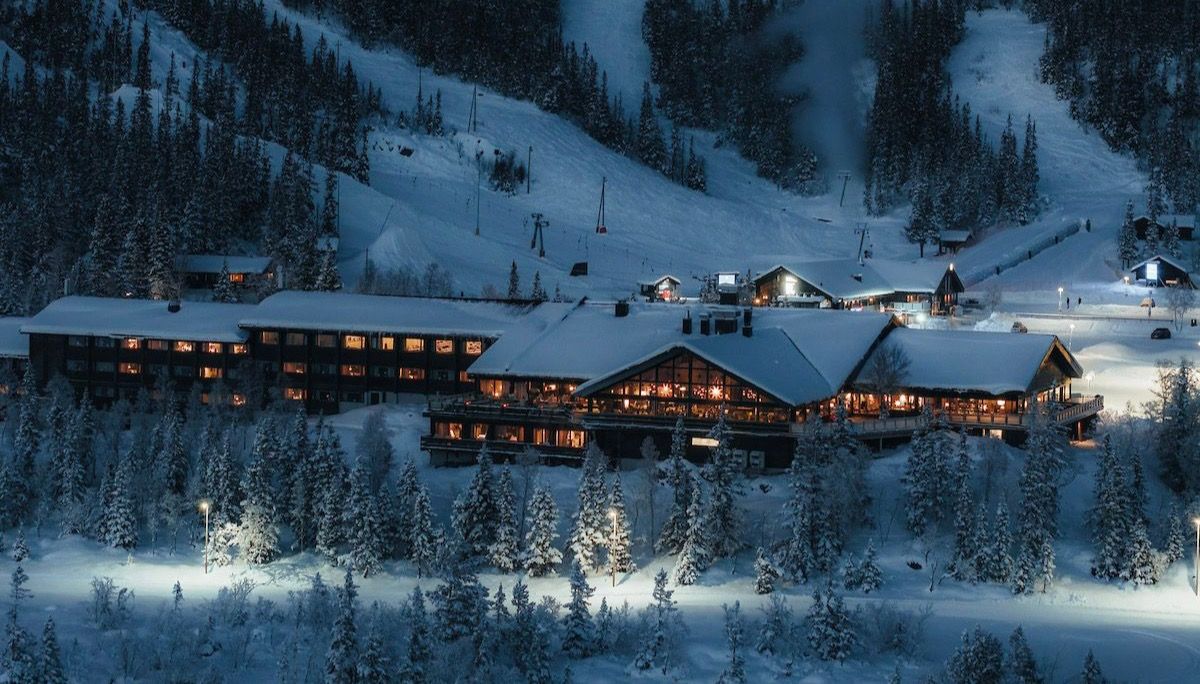 Gaustablikkk Fjellresort Gausta Skisenter Drone Vinter Yngve Ask Kveld Stemning26 Pqot1i (4)