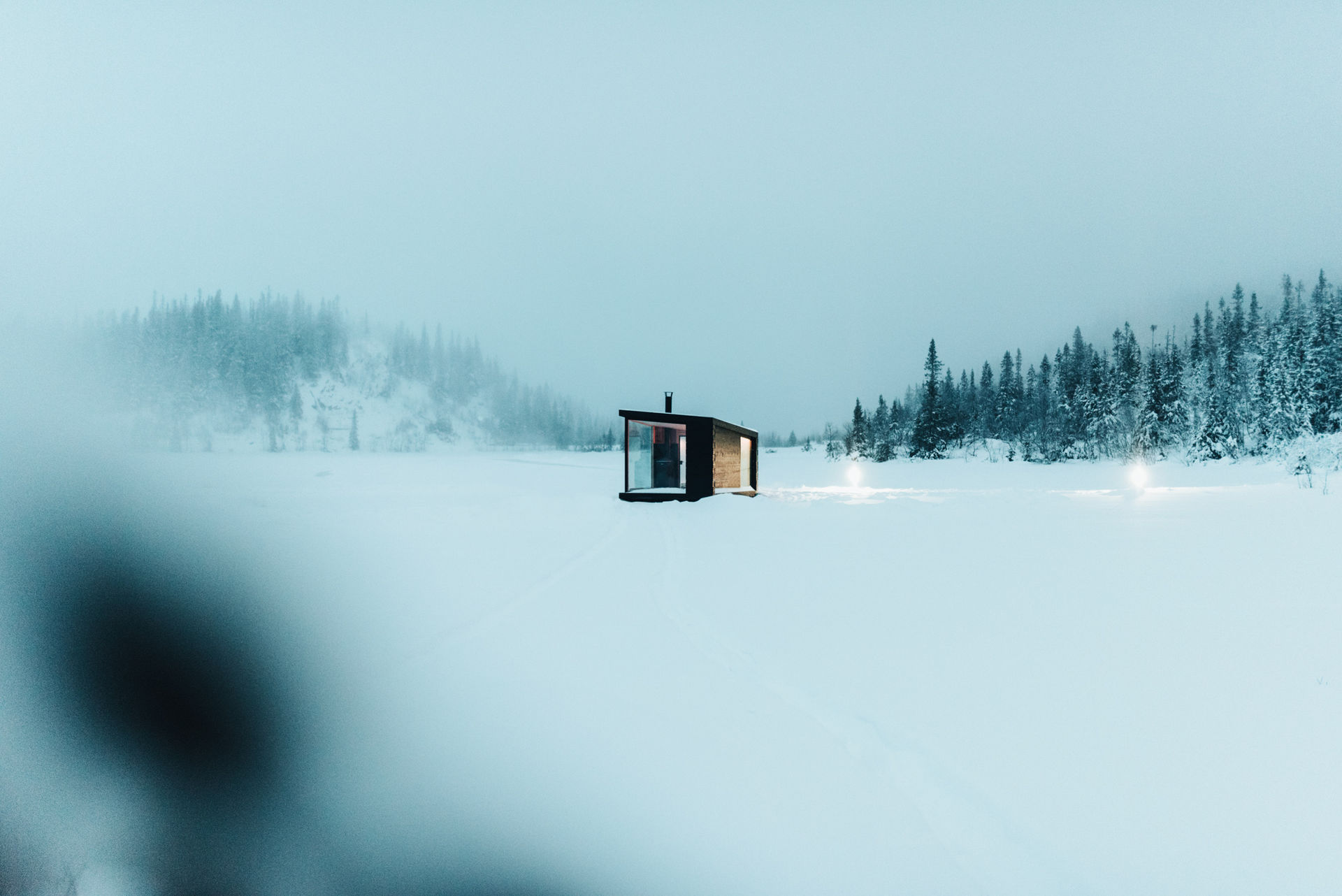 Floating sauna