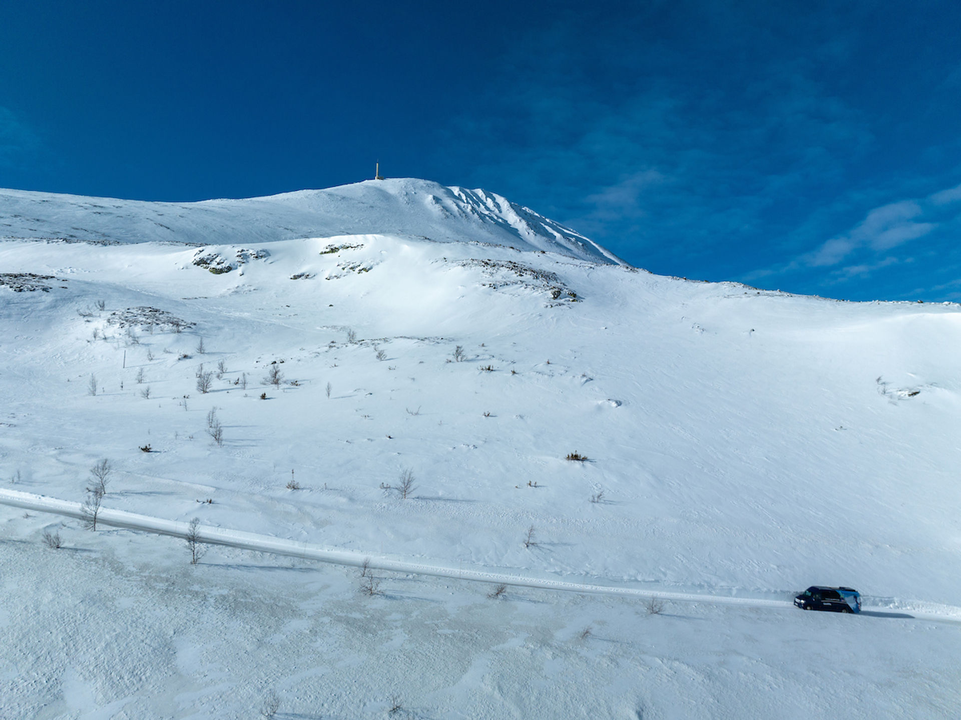 Parkering ved Gaustatoppen