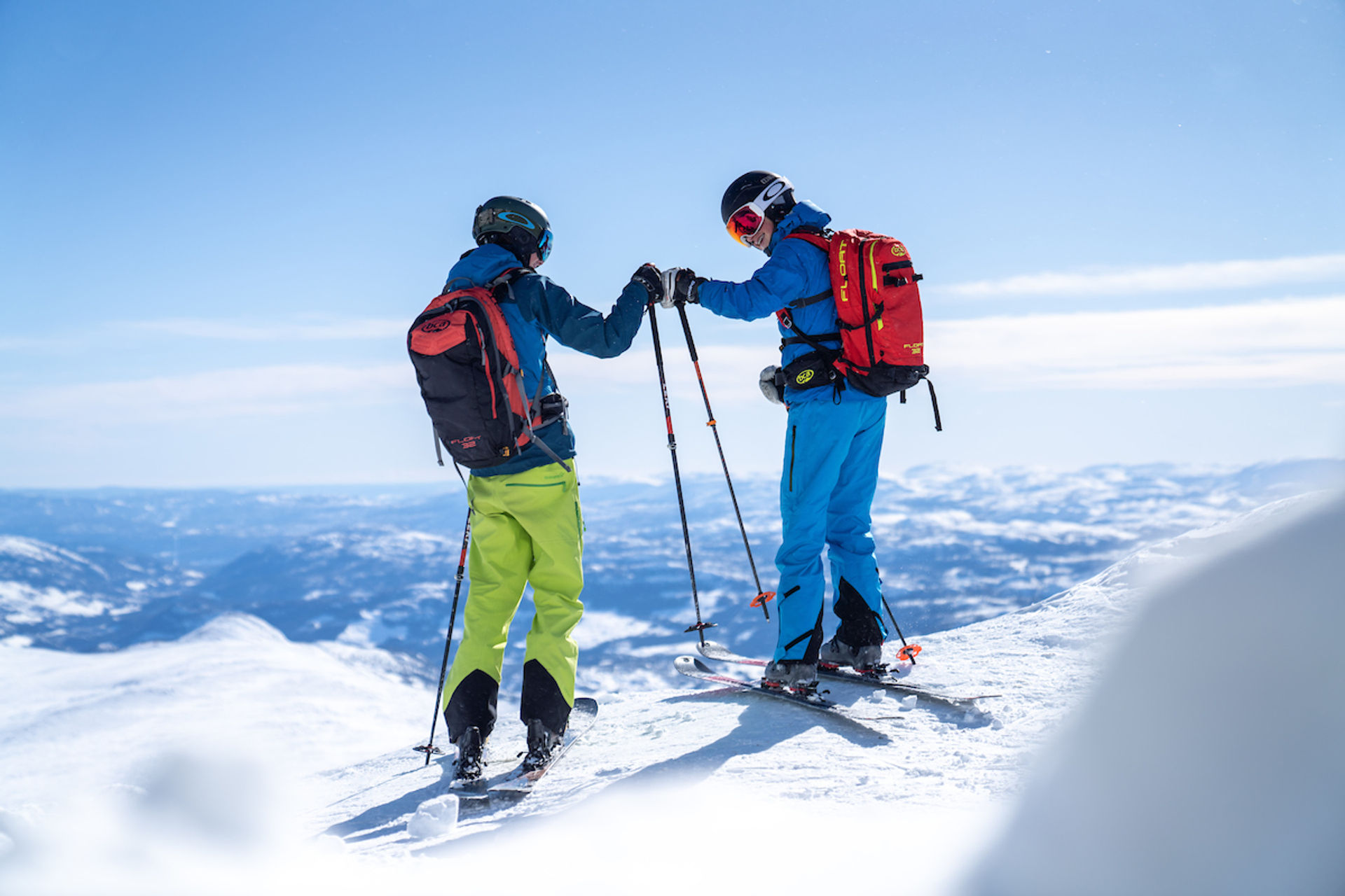 Skikjøring fra Gaustatoppen