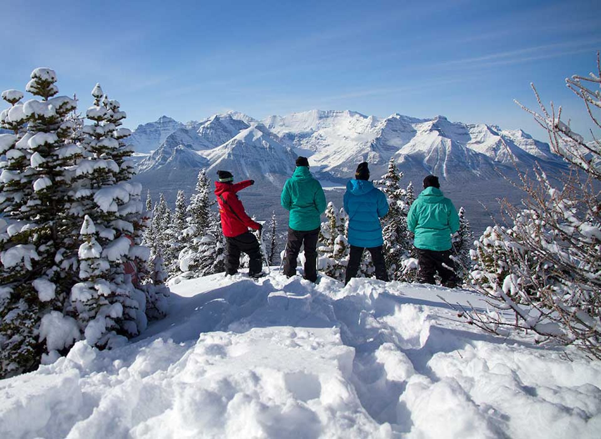 Snowshoe tours in Lake Louise