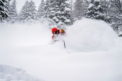 01 Powder Skiing at Lake Louise Dec 9 Photo by Jill Scarpato