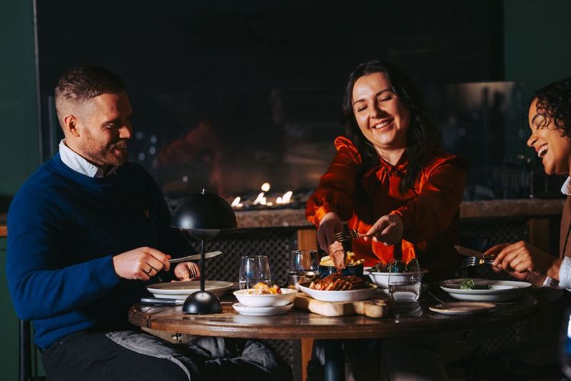 Mat Og Drikke Blikk Restaurant Middag Stemning