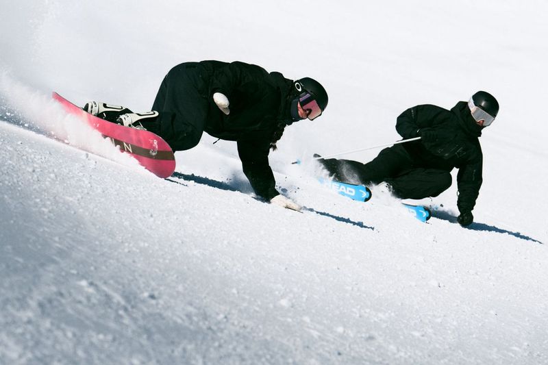 Laax Switzerland Snowboaring Skiing