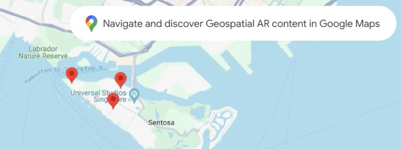 Google x Singapore Tourism Board “Geolocation AR Experience @ Sentosa Sensoryscape
