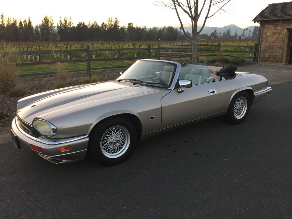 1994 Jaguar XJS Convertible 4.0L V6 Champagne on Beige Leather