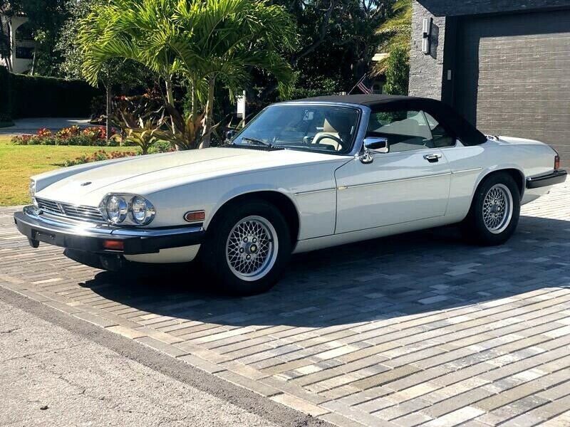 1990 Jaguar XJS Convertible 41,000 Miles White 5.3L V12 SOHC 24V Automatic