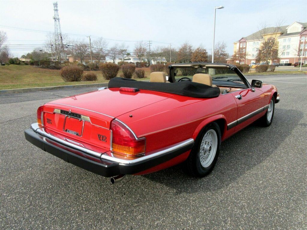 1990 Jaguar XJS Convertible Low Miles 1 Owner Red Stunning Classic Must See