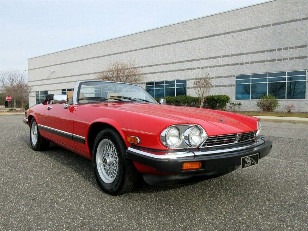 1990 Jaguar XJS Convertible Low Miles 1 Owner Red Stunning Classic Must See