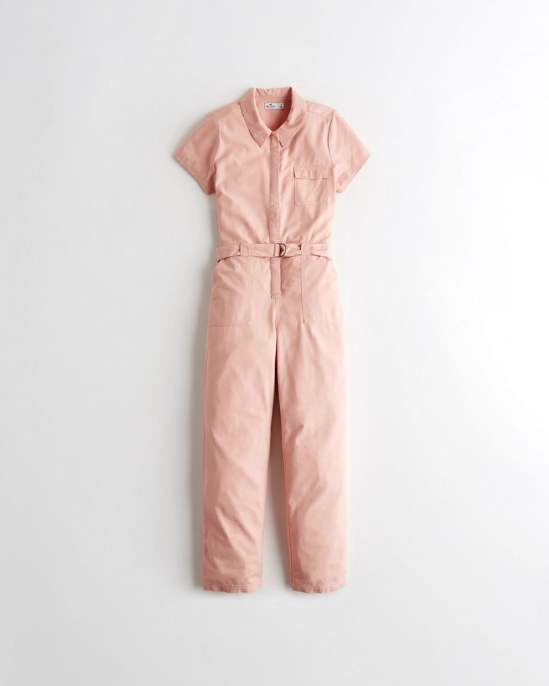 hollister pink jumpsuit