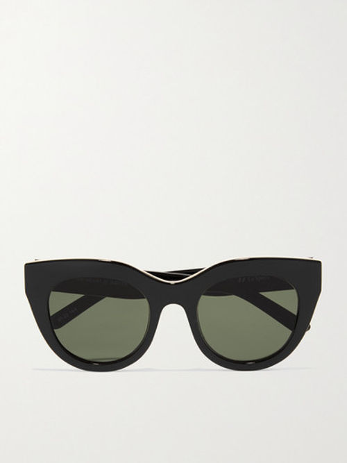 Le Specs Armada Cat Eye Acetate Sunglasses Black 40 00 Grazia
