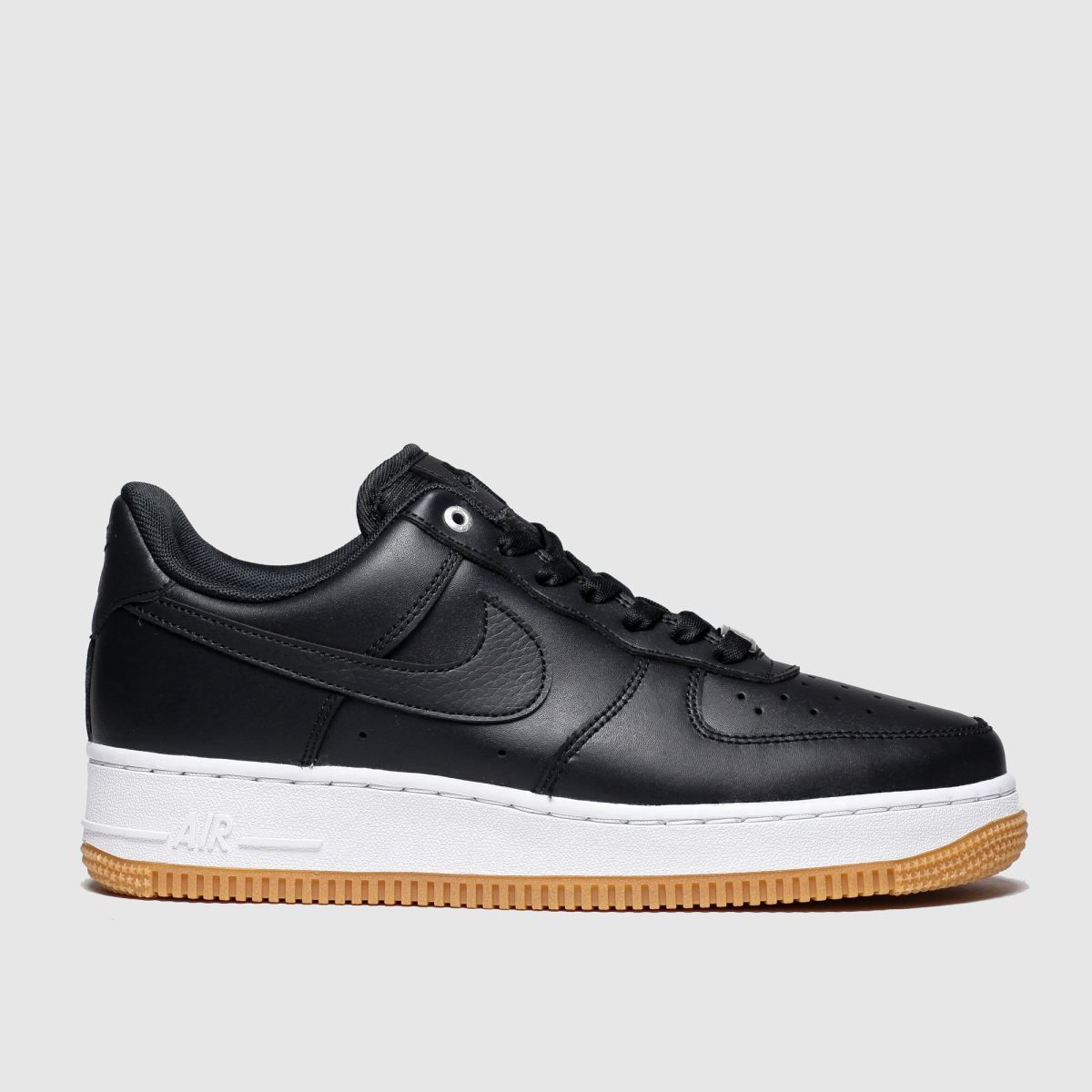 mens black nike air force 1 07 trainers 