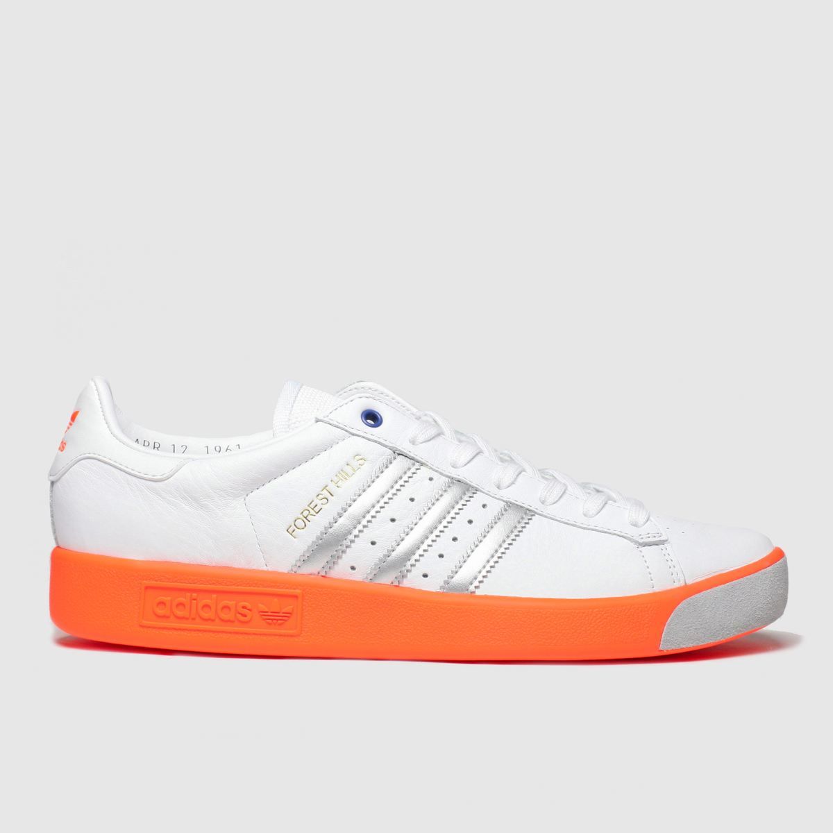 adidas white and orange trainers