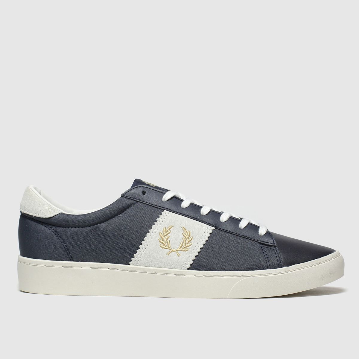 Fred Perry Navy \u0026 Gold Spencer Trainers 