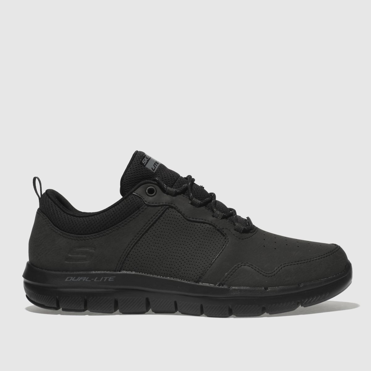 skechers black flex advantage 2.0 dali trainers