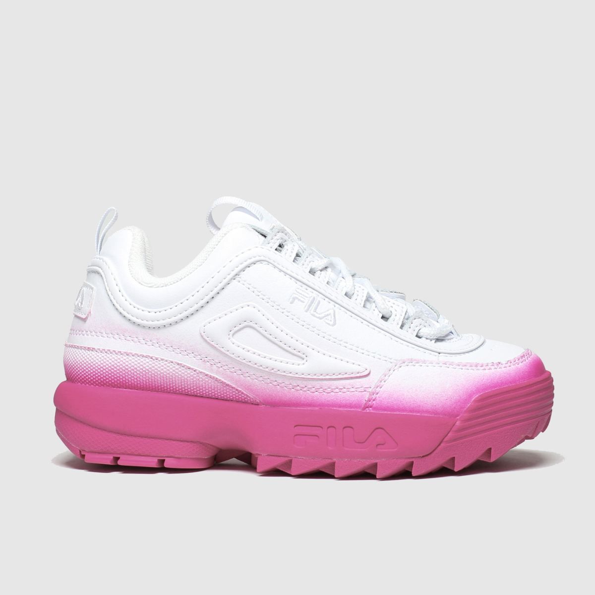 fila disruptor pink and white junior